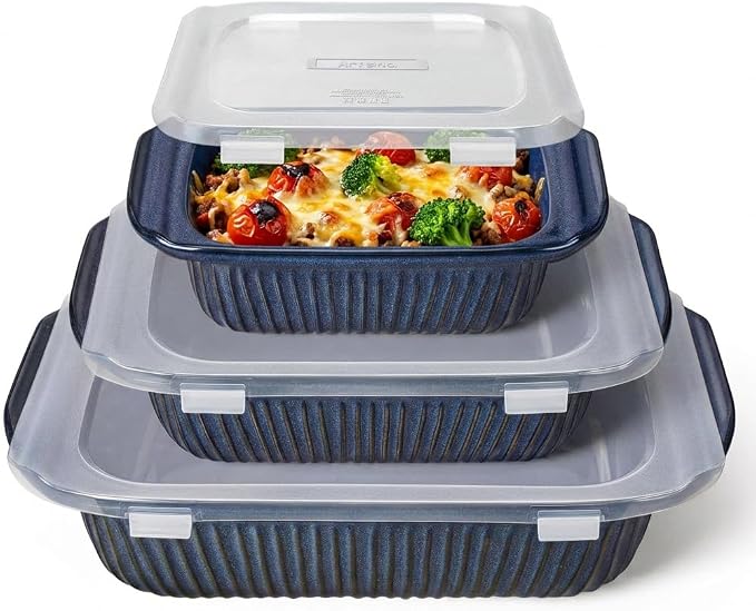 Artena Casserole Dishes For Oven, Ceramic Baking Dish, Large Lasagna Pan by Artena