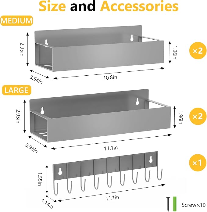 SMRCAD Magnetic Spice Rack Organizer - Image 2