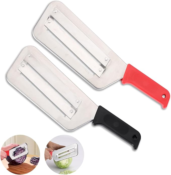 Cabbage Chopper Shredder, 2 Pack Cabbage Cutter Knife Kitchen Slicer Sauerkraut by Edgnb