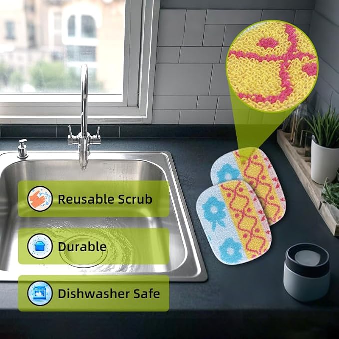 Amarelle Scrub, Eco-Friendly Reusable Dish Scrubbers - Image 8