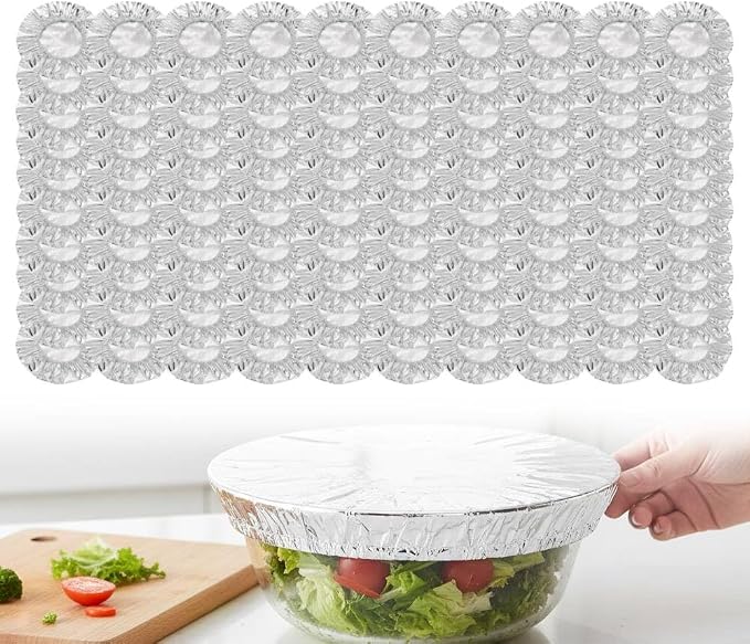 Reusable Aluminum Foil Food Covers: Heat-Insulating, Freshness-Preserving by Unknown