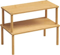 VERTORGAN Cabinet Organizer Shelf, Kitchen Counter Shelves, Bamboo Stackable by VERTORGAN