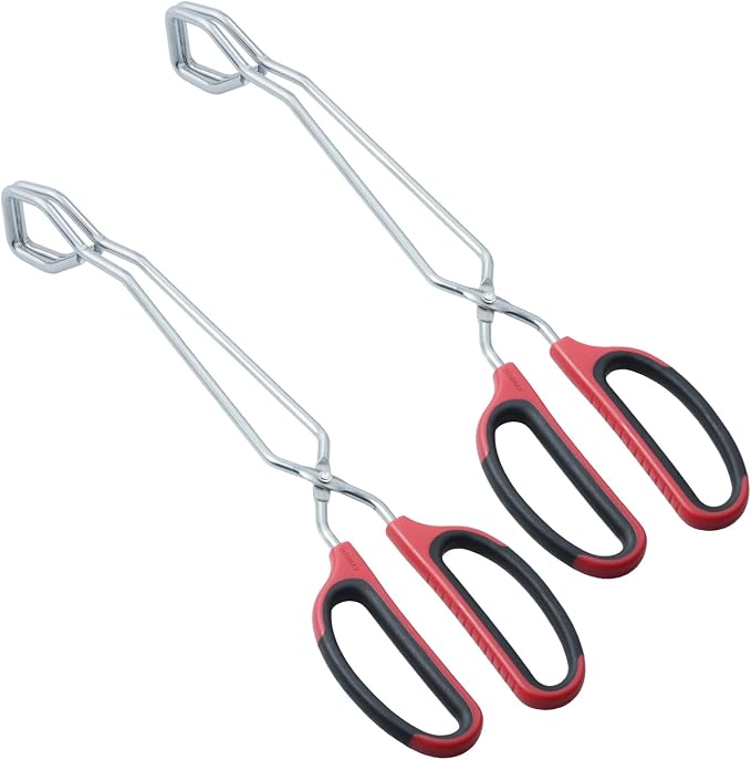 HINAMY Stainless Steel Scissor Tongs by HINMAY