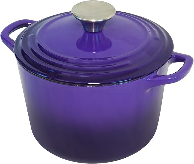 Flavehc Dutch Oven Pot with Lid 2.8 qt Cast Iron Dutch Oven - Image 9