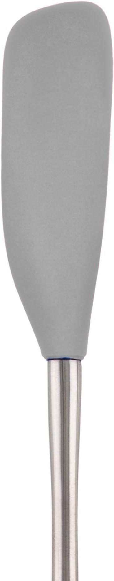 Tovolo Jar Spatula Silicone Long Stainless Steel Handle Scraper Spatula Oyster - Image 3