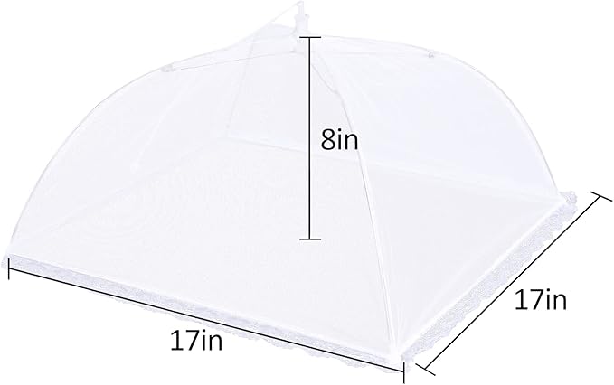 4 Pack Mesh Food Covers 17 inch, Large and Tall Food Covers, Pop-Up Mesh Food - Image 2