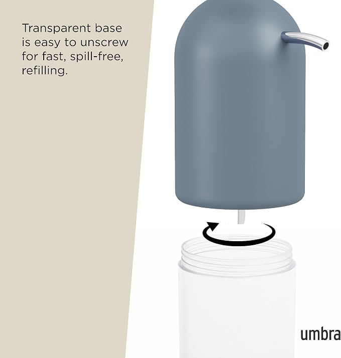 Umbra Touch Hand Soap Dispenser, Plastic Liquid Pump Bottle, Durable and - Image 5
