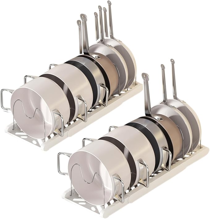 Pot Rack -Expandable Pan Organizer by Lhieiayh