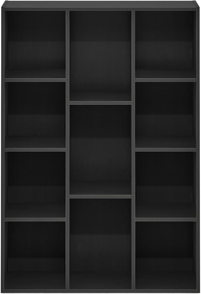 Furinno LUDER Book Shelf, 11-Cube Bookshelf, Reversible Bookcase, 9.4 x 29.1 x - Image 7