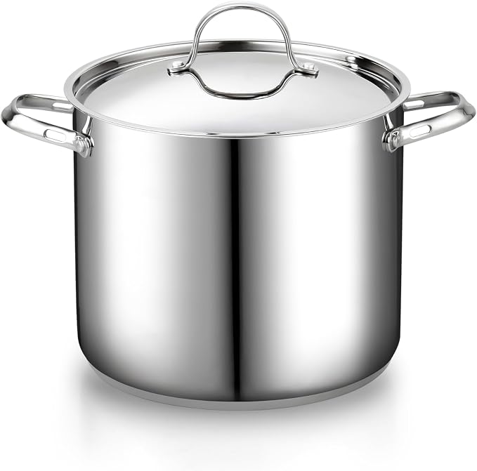 Cooks Standard 18/10 Stainless Steel Stockpot 12-Quart, Classic Deep Cooking by CooksStandard