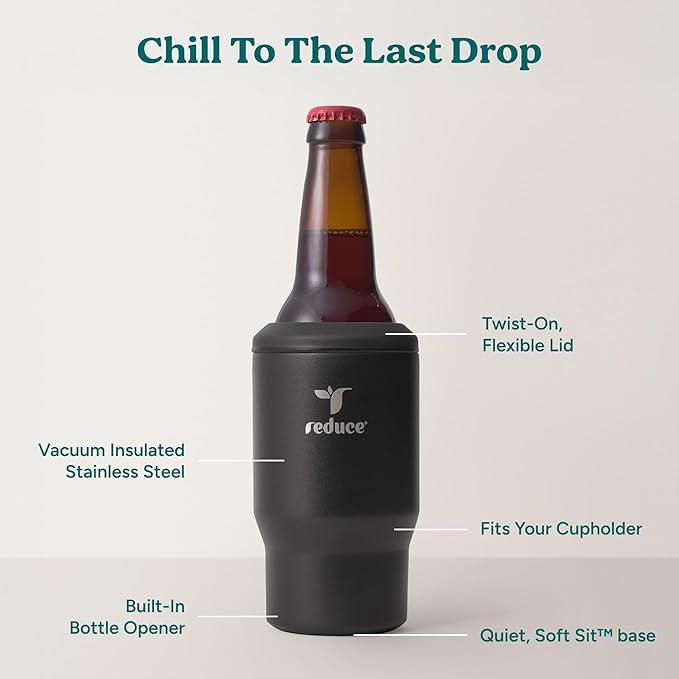 Reduce 4-in-1 Drink Cooler -Versatile Can & Bottle Holder - Image 3