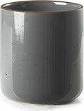 getstar Large Utensil Holder for Kitchen Counter, 7.2" Grey Ceramic Utensils by Getstar