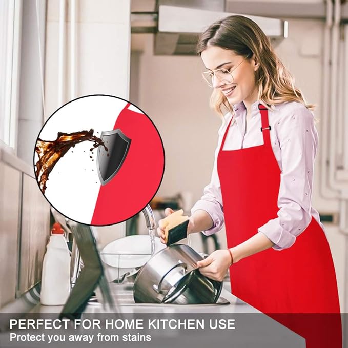 Jubatus 2 Pack 100% Cotton Aprons - Image 3