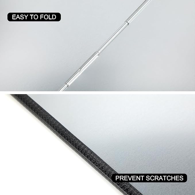 3 Sided Foldable Splatter Guard, Stainless Steel Grease Splatter Screen - Image 6