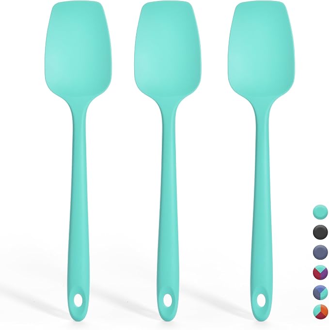 Silicone Spoon Spatula Set: 600ºF Heat Proof Food Grade Baking Essentials by IronberryOfficial