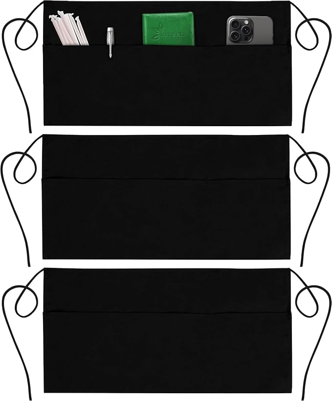 GREEN LIFESTYLE 3 Pack Server Aprons by GreenLifeStyle