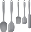 HOTEC 600℉ Heat Resistant BPA-Free Silicone Rubber Spatula Set, Kitchen Cooking by Hotec