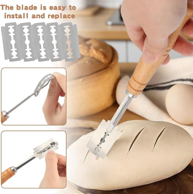 Bread Making Tools and Baking Supplies Sets, Danish Dough Whisk - Image 3