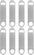KISEER Heavy Duty Stainless Steel Flat Bottle Opener, 8 Pack Beer Bottle Opener by KISEER