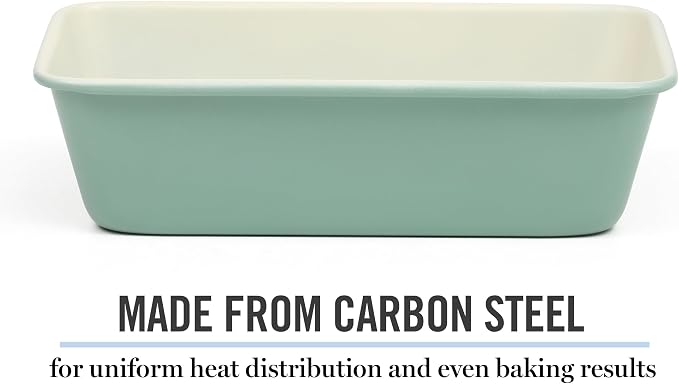 Martha Stewart Gallen 9-Inch Nonstick Carbon Steel Loaf Pan – Teal, Durable - Image 4
