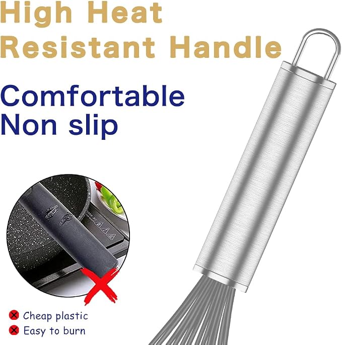 OYV Grey Silicone Whisk, Professional Whisks - Image 5