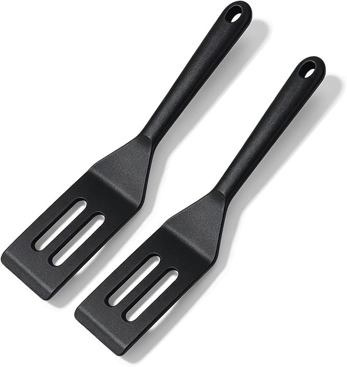 2 Pack Mini Silicone Spatula Set, Heat Resistant Small Thin Spatulas by Unknown