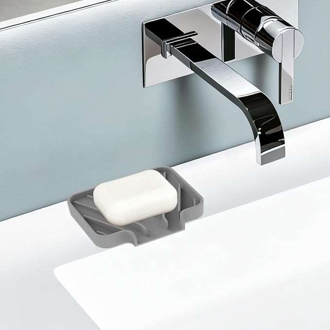 JACZZO Silicone Soap Dish for Shower and Bathroom - Image 7