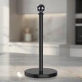 Black Paper Towel Holder Countertop, Unique Black Ball Decor, Brass Paper Towel by Unknown