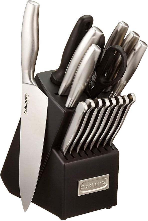 CUISINART Block Knife Set, Lightweight, Stainless Steel, Durable & Dishwasher by Cuisinart