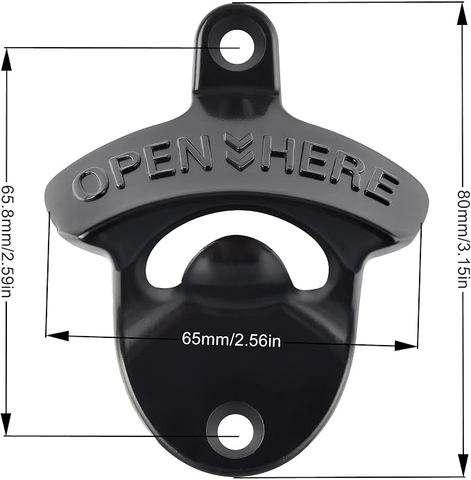 Wall Mounted Bottle Opener, Bulk Post Mount Soda Cap Opener - Image 5