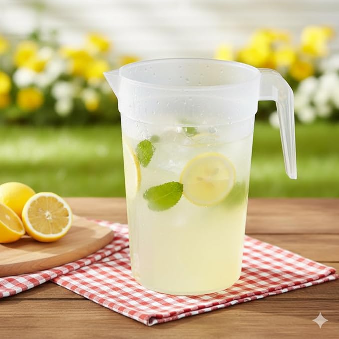 Tribello LARGE 1.3 Gallon Water Pitcher, Plastic Juice Pitcher - Image 4