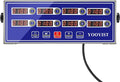 Professional Commercial 8 Channel Multiple Kitchen Timers Digital Calculagraph by YOOYIST