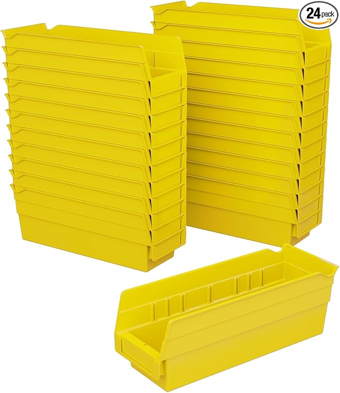 Akro-Mils 30120 Plastic Shelf Bins, Heavy Duty Storage Bins by Akro-Mils
