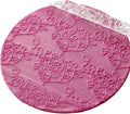 Acrylic Rolling Pin with 28 Patterns, Lightweight 6.3x0.4 Inch Textured Design by Rengue