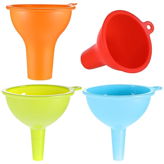 4 Pcs Silicone Kitchen Funnels by Unknown