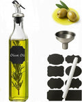 WERTIOO Olive Oil Dispenser Bottle, 17 OZ Glass Oil Dispenser by WERTIOO
