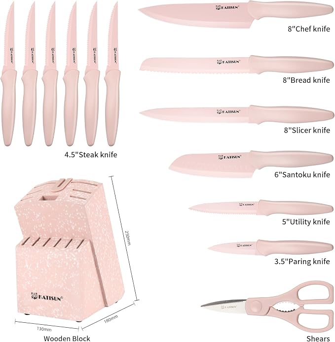Knife Set, 15 Pieces Knives Sets - Image 2