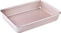 9 x 13 Inch Nonstick Rectangle Cake Pan, Deep Dish Loaf Pan by Bakeley