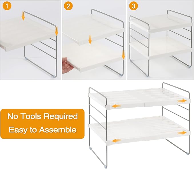 2 Pack Pantry Organization and Storage, Expandable Foil and Plastic Wrap - Image 9