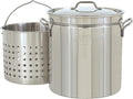 Bayou Classic 1124 24-qt Stainless Stockpot w/Lid And Basket Includes Vented by BayouClassic%C2%AE