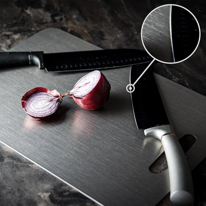 304 Stainless Steel Cutting Board, Non Toxic Cutting Boards - Image 5
