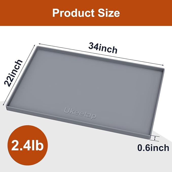 ukeetap Extra Thick Silicone Mat Waterproof - Image 7