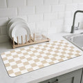 CooRug Checkered Dish Drying Mat by CooRug