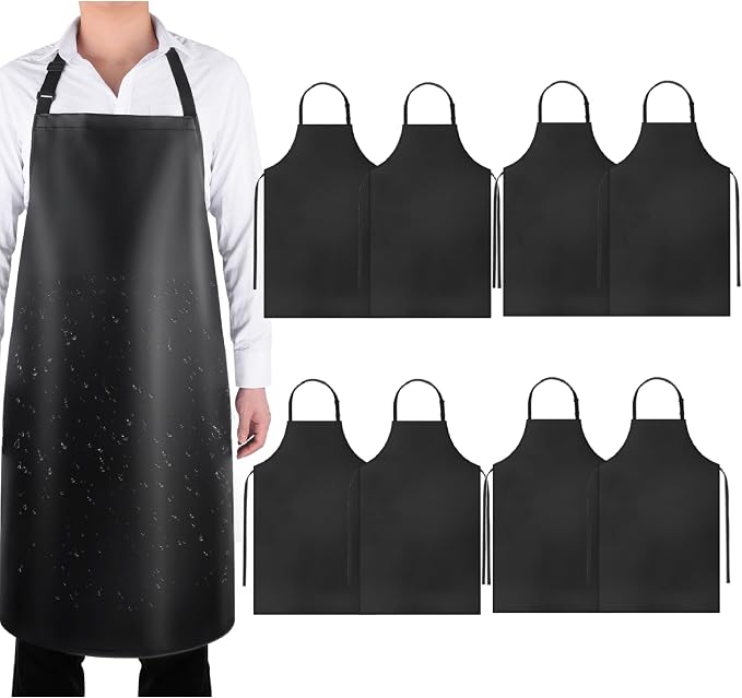 Gotega Waterproof Rubber Vinyl Apron Adjustable Dishwasher Apron by Gotega