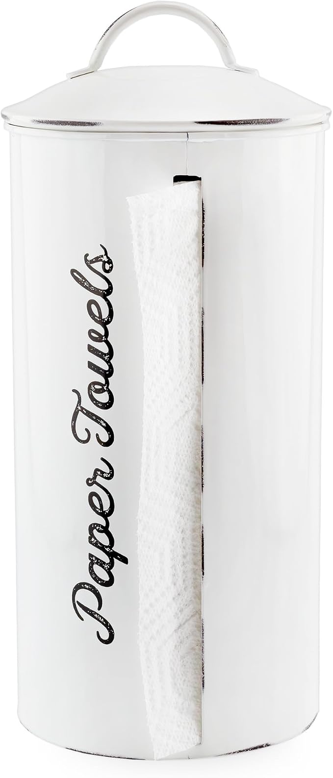 AuldHome Design Farmhouse Paper Towel Holder; Rustic Enamelware Countertop by AuldHomeDesign