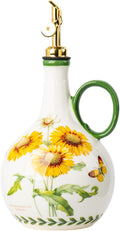 Ceramic Olive Oil Dispenser, 27 oz Floral Pattern Cruet by CABILON