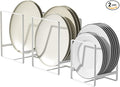 2 Large 1 Small Plate Organizers Holders Upright Cabinet Dish Drying Racks by Hikinlichi