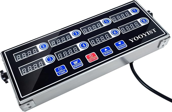 Precision Kitchen Timers for Cooking – 8 Channel Commercial Kitchen Timer - Image 5