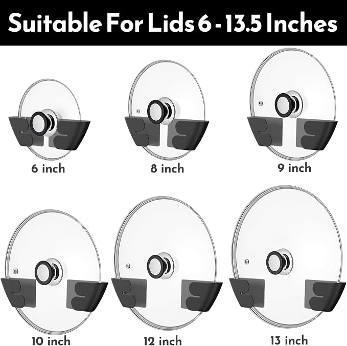 Niceyos Universal Adjustable Pot Lid Organizer - Image 2