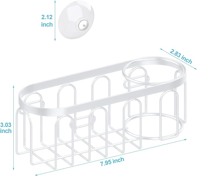 2-in-1 Sponge Holder for Kitchen Sink, Sink Caddy Kitchen Sink Organizer - Image 2